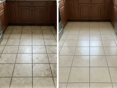tile and grout cleaning mckinney before after